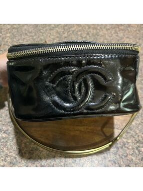 Chanel Patent Square Vanity Bag